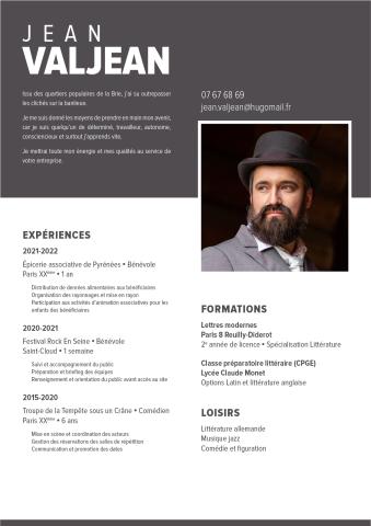 CV étudiant  2 exemples et modèles